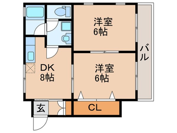 ＡＤＶＡＮＣＥ６の物件間取画像